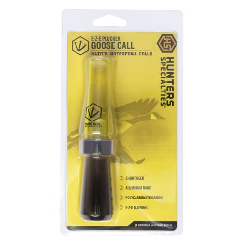 Hunters Specialties E-Z-E Plucker Short Reed Goose Call,Yellow