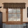 VHC Brands, Black Star, Cotton, 16x72, Scalloped Valance, Black