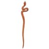 Mary Crafts Wooden Brown Snake Hair Pin, Hair Stick, Hair Fork, Hair Accessory Handmade 6.9"