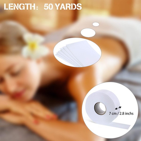 Non Woven Wax Strips Roll of Wax Strips Roll Epilating Roll for Body and Facial Hair Removal Roll Waxing Strips 2.75 Inch 50 Yards Epilating Roll