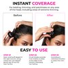 VELO Hairline Powder: Instantly Conceals Thinning Hair, Root Touch-Up for Gray Coverage, Stain-Proof Hair Fibers for Women & Men (DARK BROWN)