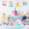 Jollyboom Ice Cream Table Centerpieces for Girls, Sweet One 1st Birthday Honeycomb Centerpiece We All Screamed for Ice Cream Double-sided Honeycomb Centerpiece for Summer 1st Birthday Baby Shower