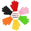 DOOVID Kids Knit Gloves Full Fingers Winter Gloves for Little Boys Girls Stretchy Warm Magic Gloves Age 5-11 Red One Size