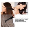 Gjinxi 4Pcs Black Combs with Metal Prong, Carbon Lift Teasing Combs with 5 Stainless Steel Pins, Teasing Comb with Metal Pick Combs for Women, Salon Teasing Back Combs for Hair Styling