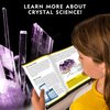 NATIONAL GEOGRAPHIC Glow-in-the-Dark Crystal Growing Lab - DIY Crystal Creation - Includes Real Fluorite Crystal Specimen