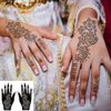 18 Sheets Henna Stencils Henna Tattoo Stencil Kit, Hand Henna Temporary Tattoo Stencils for Women and Girls Arabian Realistic Tattoo Stickers
