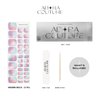 Adora Couture Semi Cured Gel Nail Strips Pedicure Stickers |32pcs Glossy Toe Nail Stickers | Gel Nail Pedi Strips | Gel Nail Wraps Semi Cured | Salon Nails at Home - Requires UV Light (ModDisco P)