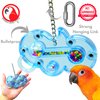 Bonka Bird Toys Small Wave (5" x 6") Parrot Rattle Puzzle Cage Toy, Bullet Proof Plastic, Amazon, African Grey, Eclectus, and Similar
