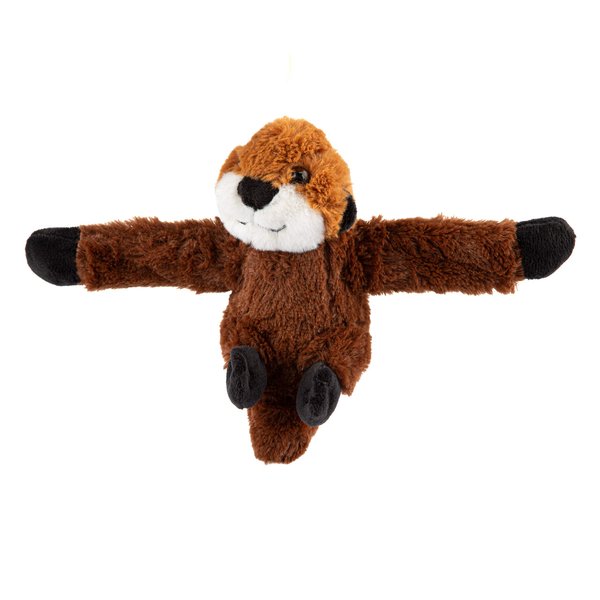 Wild Republic Huggers Otter Plush Toy, Slap Bracelet, Stuffed Animal, Kids Toys, 8"