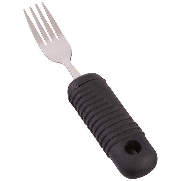 Sammons Preston 61234 Sure Grip Stainless Steel Dinner Fork with Thick Rubber Handle, 8" Long