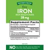 Easy Iron Supplement 28 mg | 90 Capsules | Iron Bisglycinate | Non-GMO, Gluten Free | by Nature's Truth