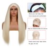 Jennandra 613 Blonde Headband Wig Human Hair Straight 20 Inches Human Hair Headband wig None Lace Front Wigs Human Hair Wig for Black Women Wear and Go Wig 150% Density wig（#613,ST,20Inch
