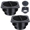Warm Air Vent Outlet,2pcs 360 Degrees Rotatable Car Heater Duct Hose Pipe Warm Air Vent Outlet for Parking Heater Air Conditioner Steering Car Bus Boat Eberspacher, Webasto, Propex Heaters (75mm)