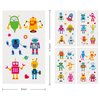 24 Sheets Robot Temporary Tattoos, Birthday Decorations Robot Party Favors