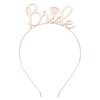 CIEHER Rose Gold Bride Headband for Bachelorette Party Favors
