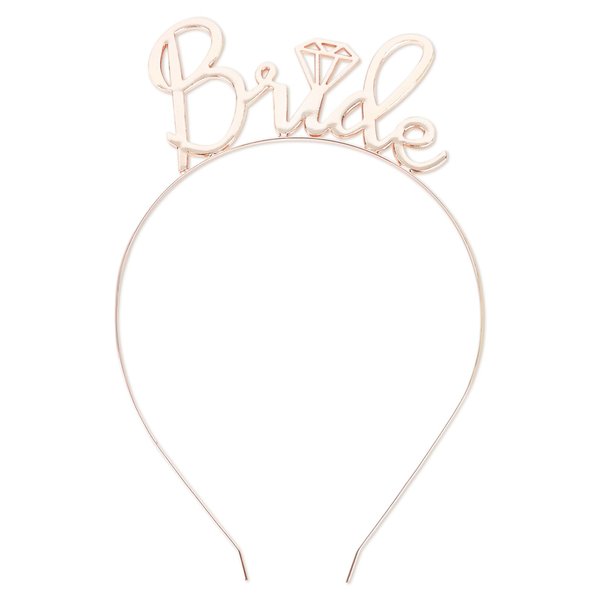 CIEHER Rose Gold Bride Headband for Bachelorette Party Favors