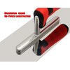 Stainless Steel Flat Finishing Trowel (11" x 4") and Pool Trowel (14" x 4") Concrete Tools Set Cement Drywall Plastering Masonry Construction Hand Tool