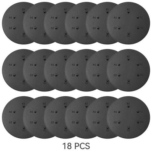 TITAWU 18PCS 6 Inch Action Figure Stand for Display, Toy Figure Display Support Holder Base with Multi-Pegs, Compatible with 1/12 Scale Star Was Black Series Figures, Black