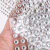 MOLILON 2032pcs Face Gems Jewels Bling Rhinestones Crystals Adhesive Pearl Stickers Stick On Pearls Makeup Jewelry Nail Art Stickers Gems Beads for Hair, Body, Face, Eye (Beige Pearls+Crystal)
