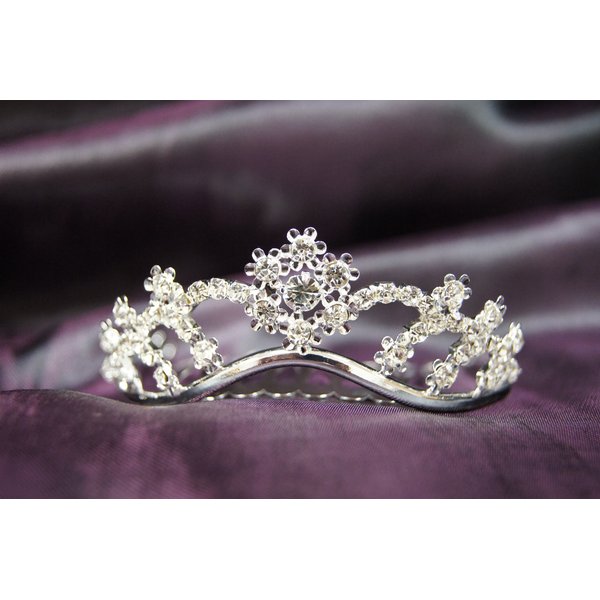 Beautiful Princess Bridal Wedding Tiara Crown with Crystal Flower C17997