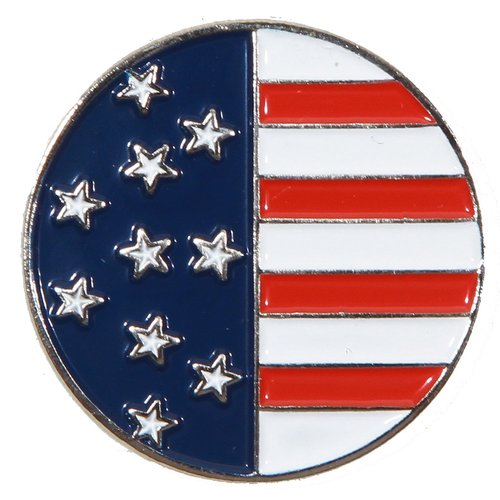 American Flag Golf Ball Marker & Magnetic Hat Clip