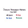 Sharpie Extreme Permanent Markers Fine Point Black 4 Count