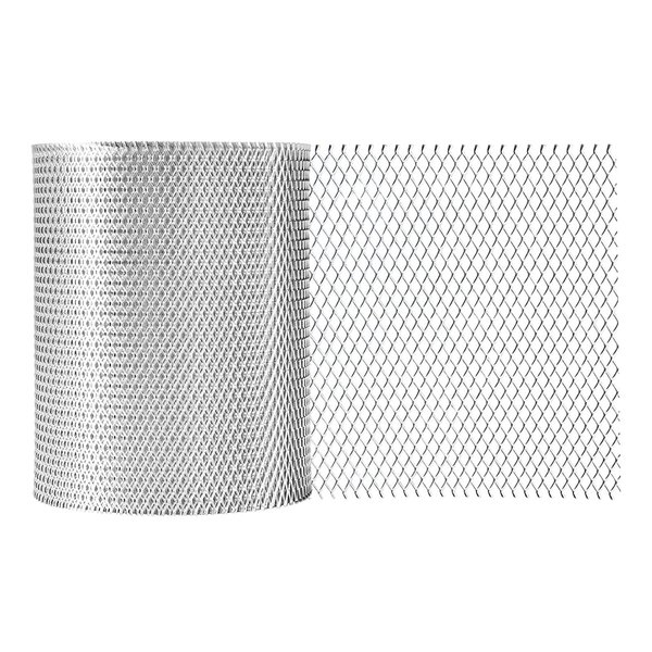 Gutter Guard 5 Inch x 50 Feet Roll, Aluminum Leaf Filter Gutter Protection, Leaf Guard Protects from Branches, Leaves, Debris, Easy Install, Does Not Rust