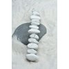 White Howlite Stone French Barrette Hair Clip 4" or 100 mm Length