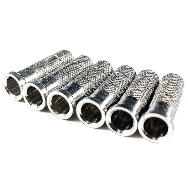 Zhan Yi Arrow Aluminum Inserts 100 Pack 0.244-.246''/6.2mm for Standard Arrows Compound Recurve Bow