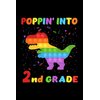 Poppin' Into 2nd Grade Trendy Sensory Fidget Toy Dinosaur: Funny Notebook Planner - 6x9 inch Daily Planner Journal, To Do List Notebook, Daily Organizer, 120 Pages