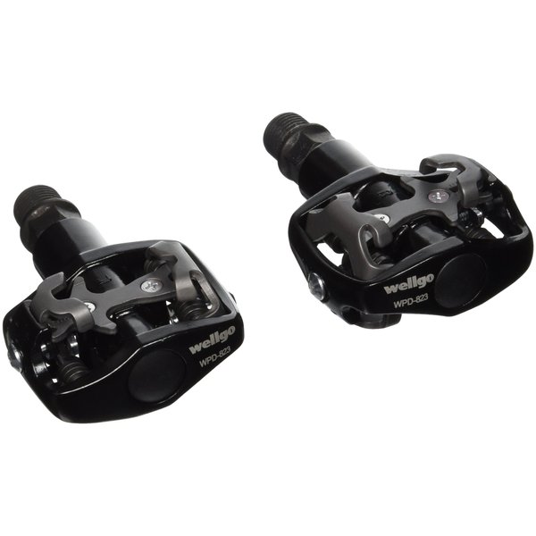 Wellgo WPD-823 MTB CR-MO Clipless Pedal, 9/16-Inch