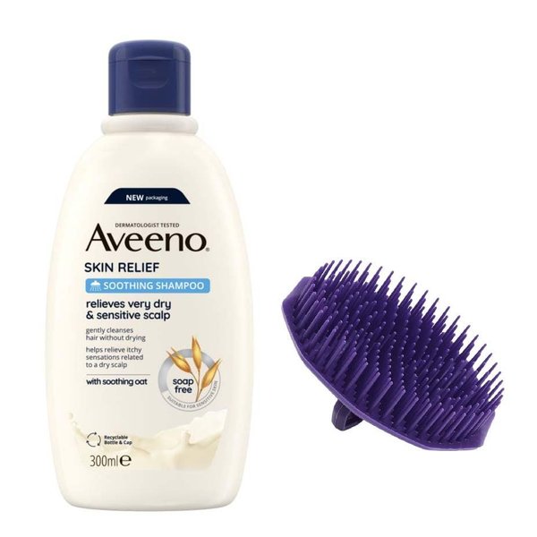 VibePack Skin Relief Soothing Shampoo 300ml + scalp brush