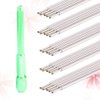 Exceart 20Pcs Tattoo Pen Holder For Skin Marking Pen Skin Surfer Stencil Pen Holder (Green Pen Holder Purple Pen Refill)