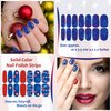 XEAOHESY 168 Pieces 12 Sheets 4th of July Patriotic Nail Wraps Independence Day Nail Polish Strips for Women Self-Adhesive American Flag Patriotic Nail Strips Nail Polish Stickers for Memorial Day
