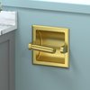 FORIOUS Brushed Gold Toilet Paper Holder Wall Mount, in Wall Toilet Paper Holder Gold, Champagne Bronze Toilet Paper Holder Recessed Made of Metal, Lavatory Gold Toilet Paper Roll Holder