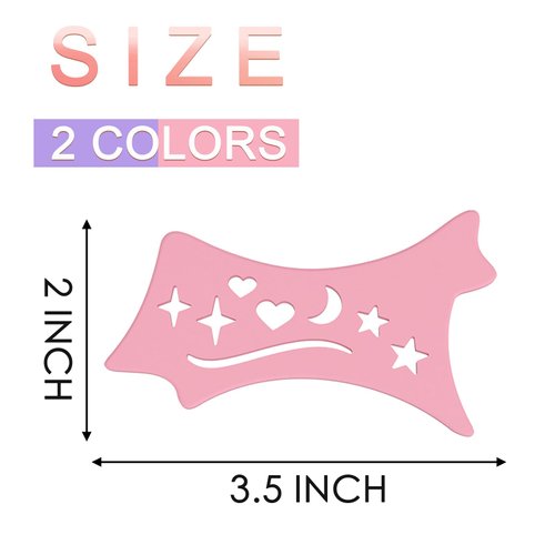 2Pcs Eyeliner Stencils, Silicone Winged Eyeliner Eyelash Lip Line Aid Mascara Shield Applicator Guard Pads, Reusable Eyeshadow Pattern Aid Tool, Multifunctional Eye Makeup Tool for Beginners