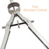 Akuoly Math Compass Geometry Drafting Compass Kit with Ruler Protractor Set Squares and More for Students Math Starters Drawing Circles