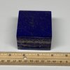 1.06 lbs, 2.7"x2.5"x1.5", Natural Untreated Lapis Lazuli Rectangle Shape Polished Gemstone, Home Decor, Gift, from Afghanistan B26164