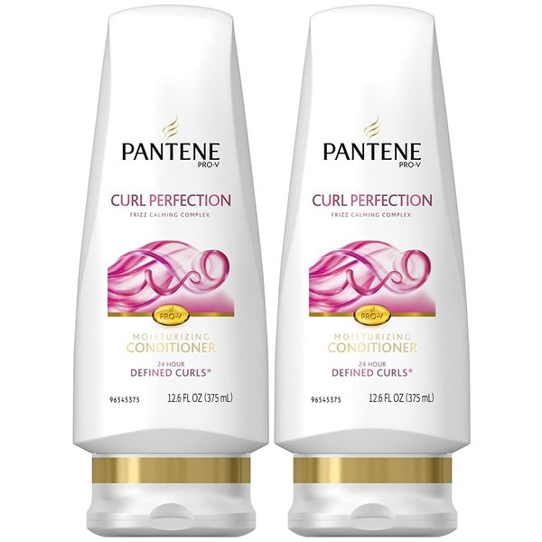 Pantene Pro-V Curly Hair Curl Perfection Moisturizing Conditioner, 12 Fl Oz (Pack of 2)