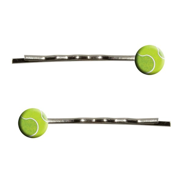 Tennis Ball Sporting Goods Sportsball Bobby Pins Barrettes Hair Styling Clips