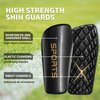 LPONJAR Soccer Shin Guards for Kids Youth Adults - Shin Pads and Sleeves with Optimized Insert Pocket for Boys Girls Men Women for Football Games - Protective Soccer Equipment