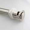 Bathroom Faucet Vessel Pop Up Sink Drain, Brushed Nickel with Overflow
