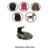 G.B.S Hair Scalp Massager Shampoo Brush with Soft and Flexible Silicone Bristles, Promotes Hair Growth, Improves Circulation, Black
