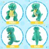 Houwsbaby 13'' LED Glowing Dinosaur T-Rex Light Up Stuffed Animal Night Light Plush Toy Hugging Soft Kawaii Gifts for Kids Boys Girls Decoration Holiday Birthday Present, Green