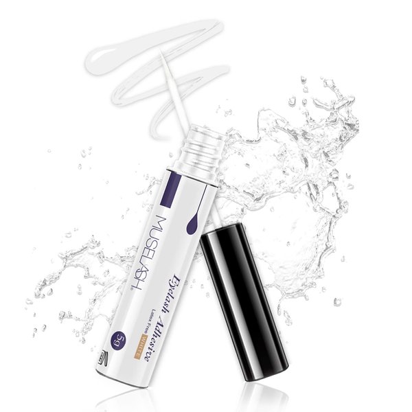 𝗦𝘂𝗽𝗲𝗿 𝗛𝗼𝗹𝗱 MUSELASH Latex Free False Eyelashes Glue Super Hold Clear Waterproof Strip Lashes Glue Hold Adhesives 5g 0.175oz Mink Lashes……