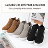CCVON Girls Wedge Sneakers Kids Boots High Top Platform Shoes Littile Kids/Big Kids Color Black Size 3