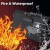 Fireproof Money Bag with Lock KaAutoler Fireproof and Waterproof Cash Bag with Zipper Closure Fireproof Safe Box Money Pouch Locking Accessories Pouch for Cash (11"*7.5")