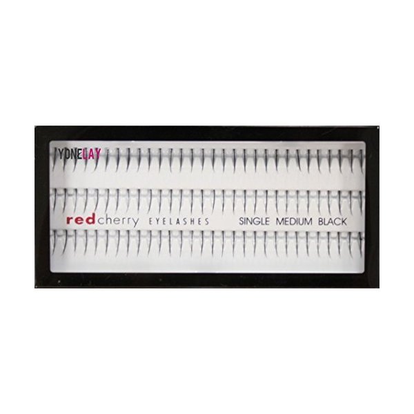 Red Cherry Single Medium Individual Lashes, Black by Red Cherry
