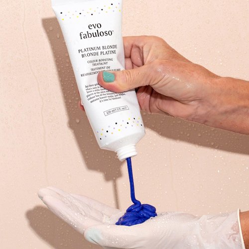 Evo Fabuloso - Platinum Blonde Color Boosting Treatment - Color Care Conditioner for Color-Treated Hair - Nourishing Hair Treatment for Dry Hair & Instant Colour Boost - 220ml / 7.5 Fl Oz