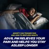 Advil PM Pain Reliever and Nighttime Sleep Aid, Pain Medicine with Ibuprofen for Pain Relief and Diphenhydramine Citrate for a Sleep Aid - 50x2 Coated Caplets